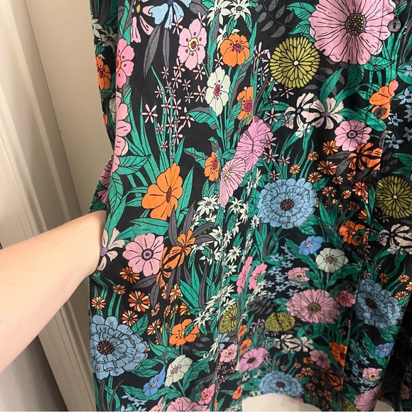 Ro’s Garden Long Sleeve Belted Floral Shirt Dress XL - Picture 4 of 11